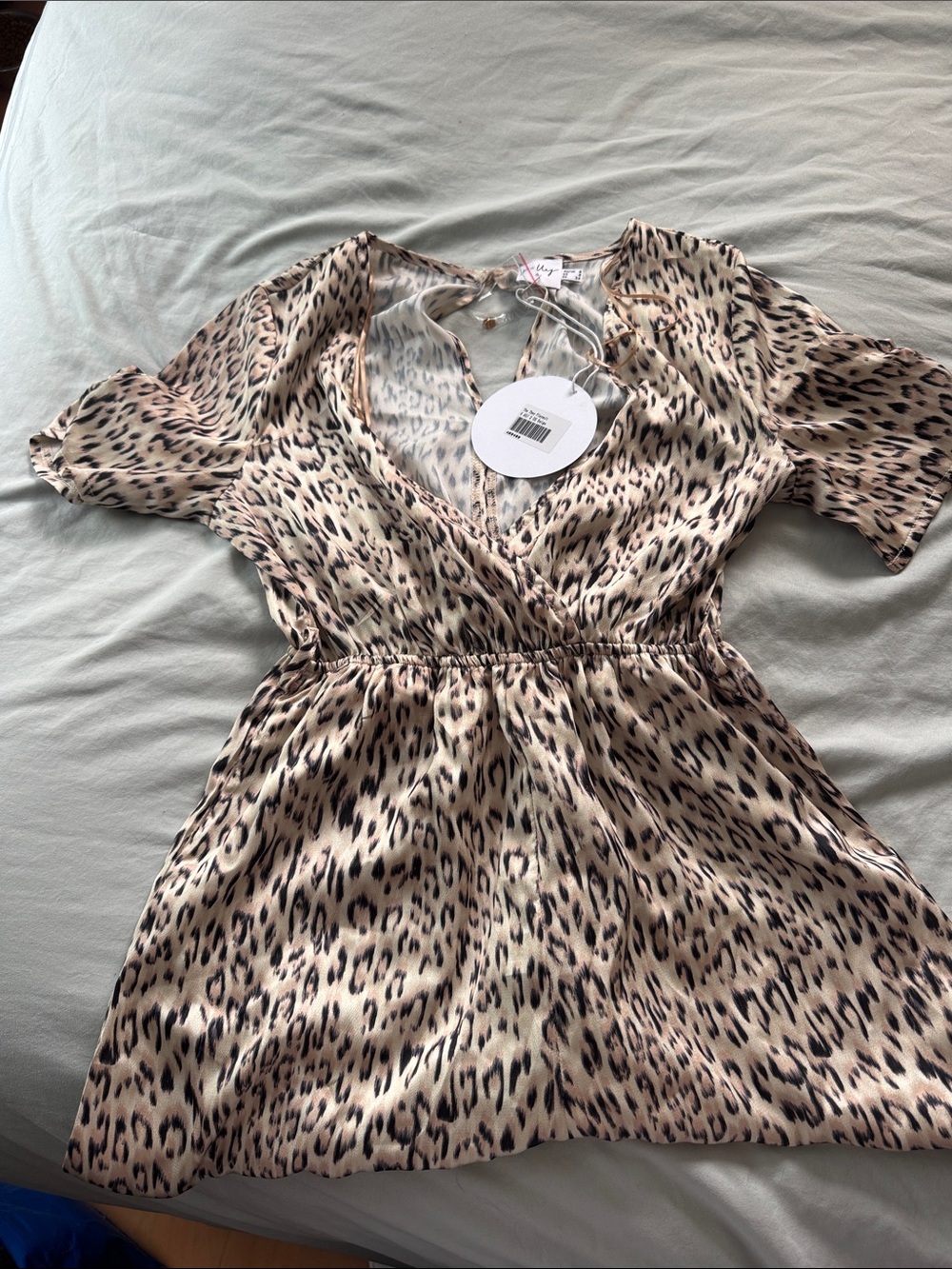 Princess Polly Beige and Black Leopard Print Jumpsuit